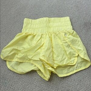 FP Movement by Free People Yellow Athletic Shorts